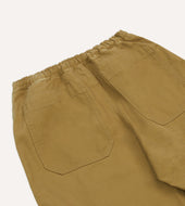 Herringbone Twill Cotton Drawstring Trousers