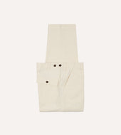 Ecru Cotton Twill Fatigue Trouser
