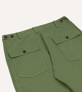 Light Green Cotton Fatigue Trouser