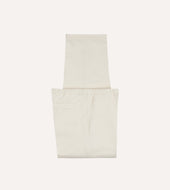 Ecru Cotton Drawstring Trousers