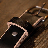 RW Leather Belt in Black Tea-Core (Regular Width 1.5")
