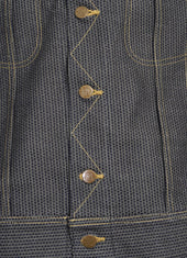 Century Denim Westerner Sumi Dyed Sashiko Denim Jacket N7s Ash Grey