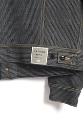 Century Denim Westerner Sumi Dyed Sashiko Denim Jacket N7s Ash Grey
