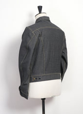 Century Denim Westerner Sumi Dyed Sashiko Denim Jacket N7s Ash Grey