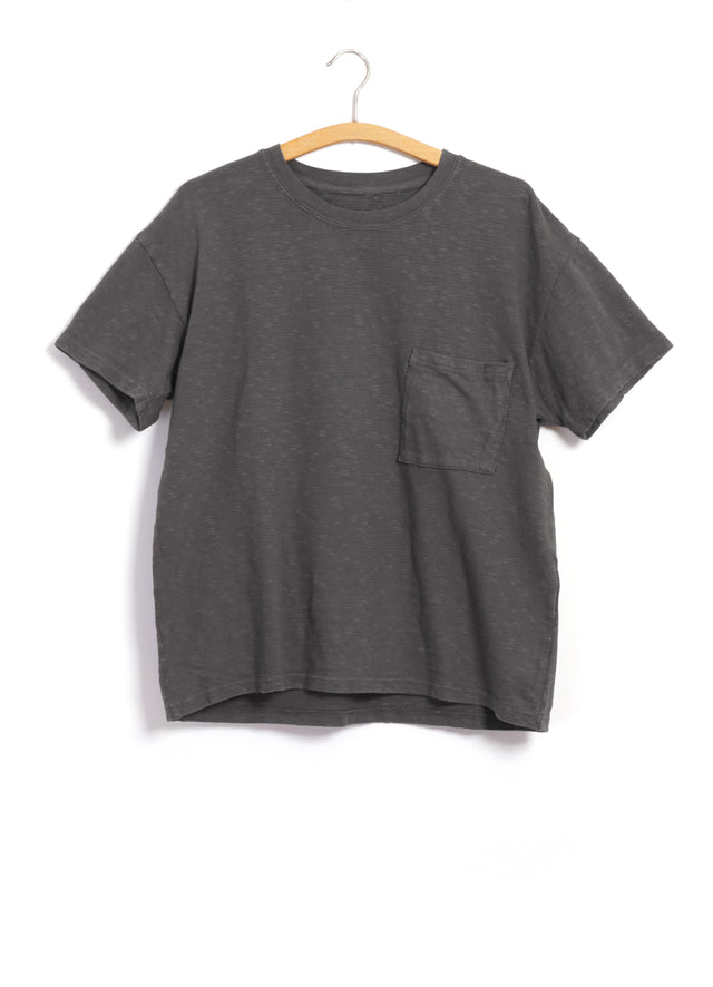 AMUSE | Slub Cotton Pocket Tee | Ice Grey
