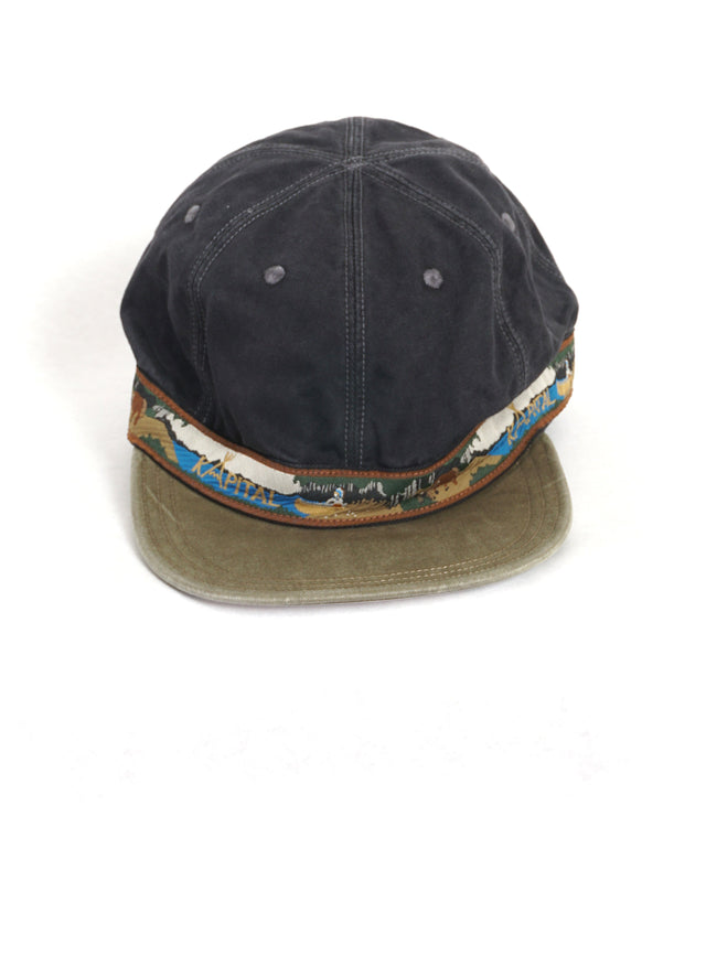 NAVAJO BOAT | Chino Brimfield Cap | Black/Brown