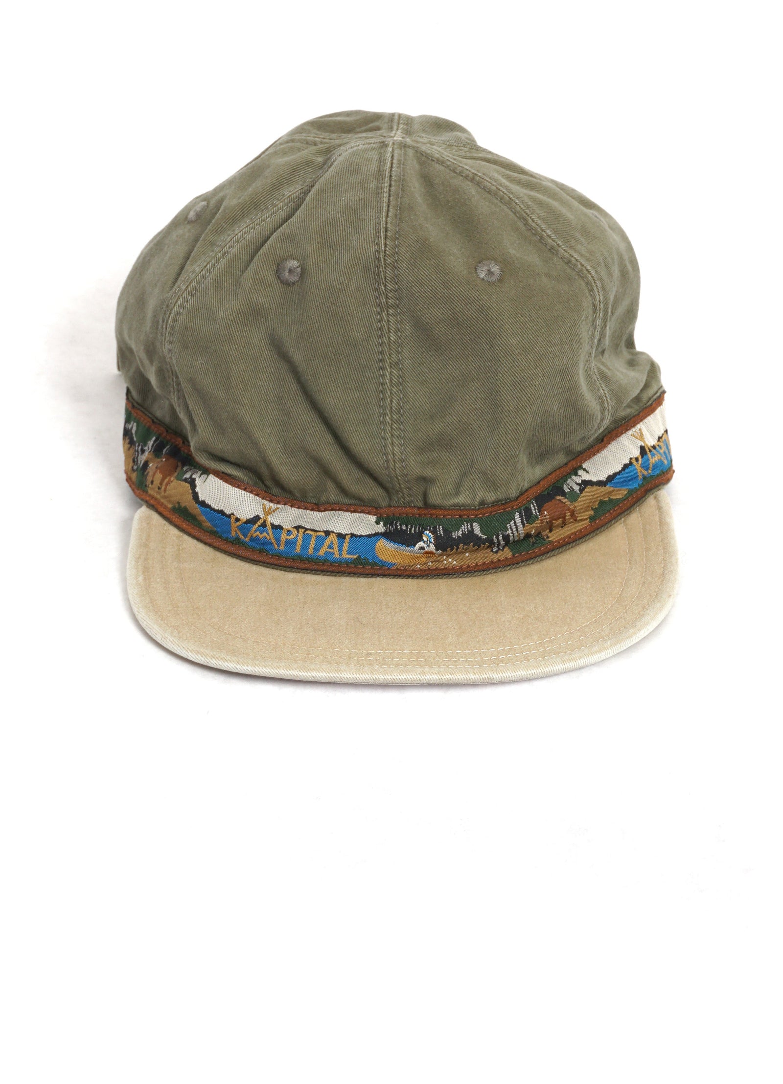 NAVAJO BOAT | Chino Brimfield Cap | Khaki/Beige