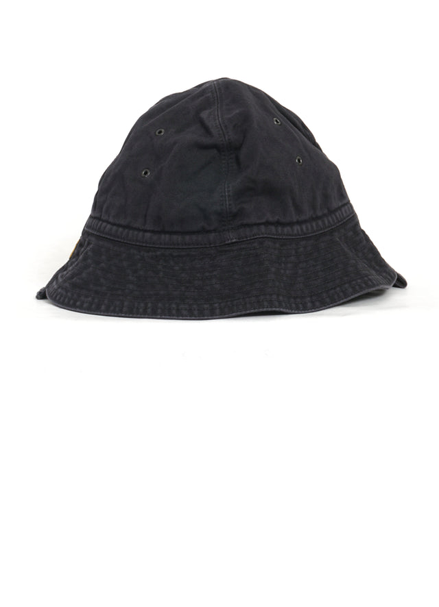 CHINO RADIO HAT | Cotton Chino Cap | Black