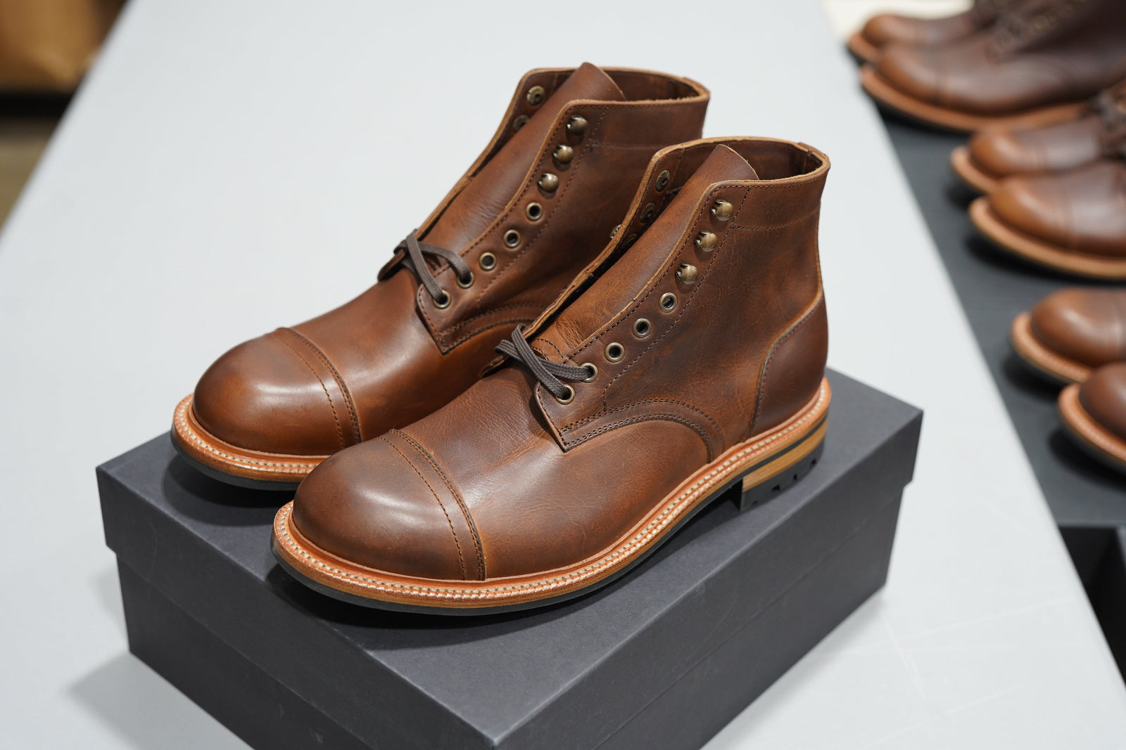 The Allegany Cap Toe Veg Tan Factory Seconds