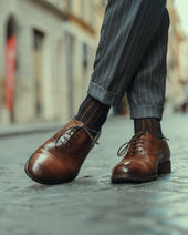 Cap Toe Oxford Antique Leather