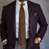 Crunchy Silk Knit Tie