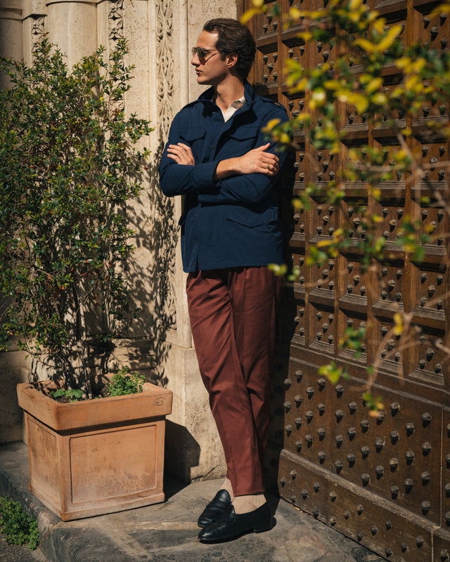 The "Arancio" Cotton Trousers – 2 Pinces