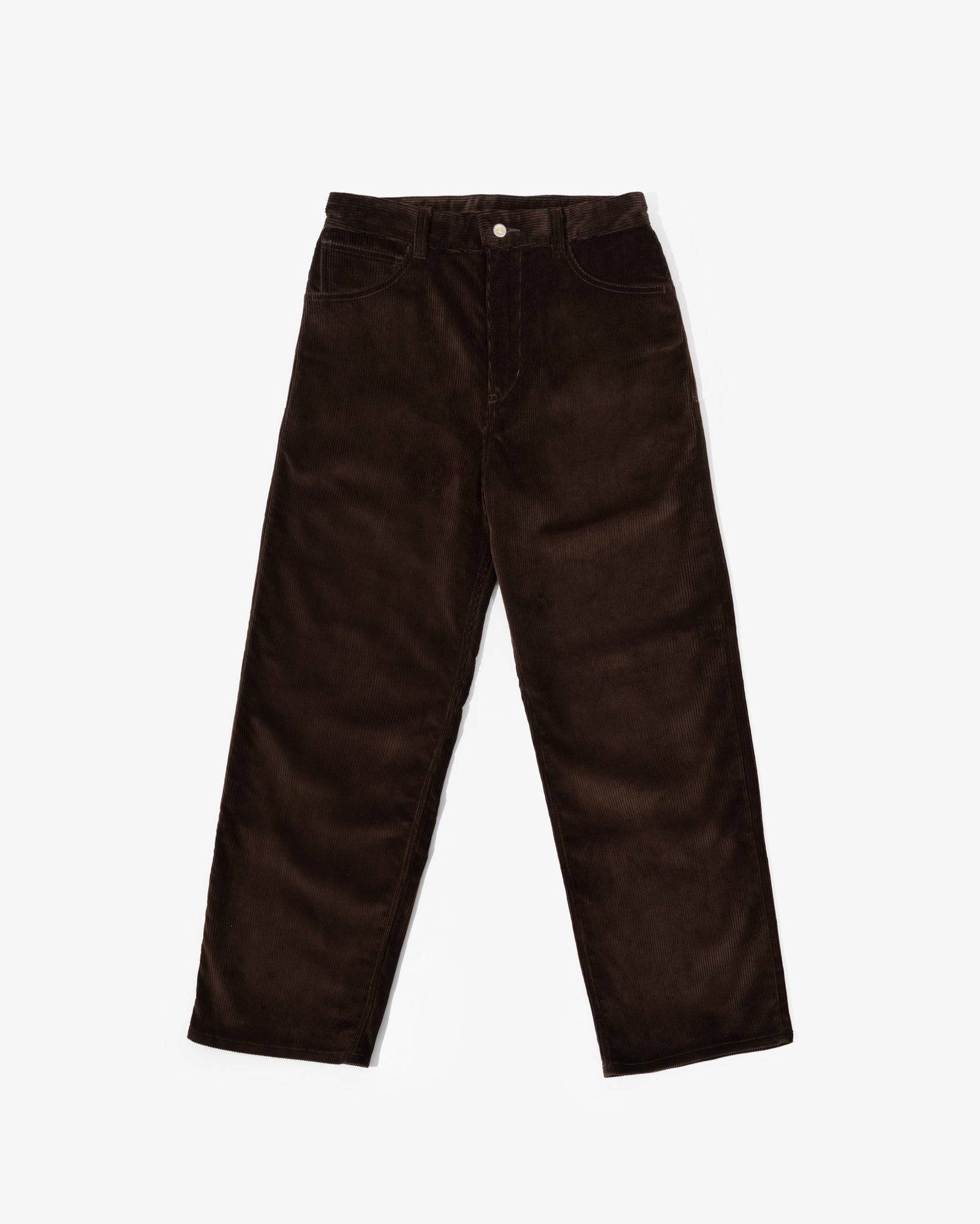 Wide Trouser Dark Brown Italian 8 Wale Corduroy