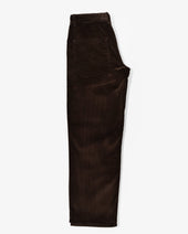 Wide Trouser Dark Brown Italian 8 Wale Corduroy