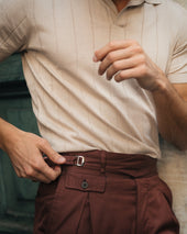 The Arancio Cotton Trousers 2 Pinces