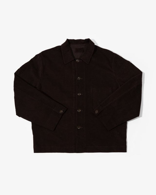 TRANSPORT SHIRT - DARK BROWN RIPPLE CORDUROY
