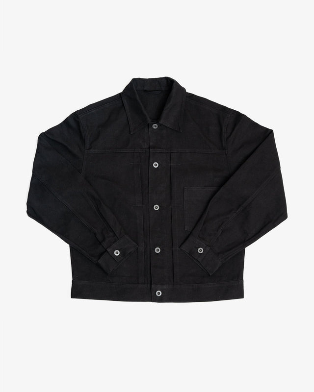 RANGE JACKET - BLACK COTTON WASHI OXFORD CLOTH