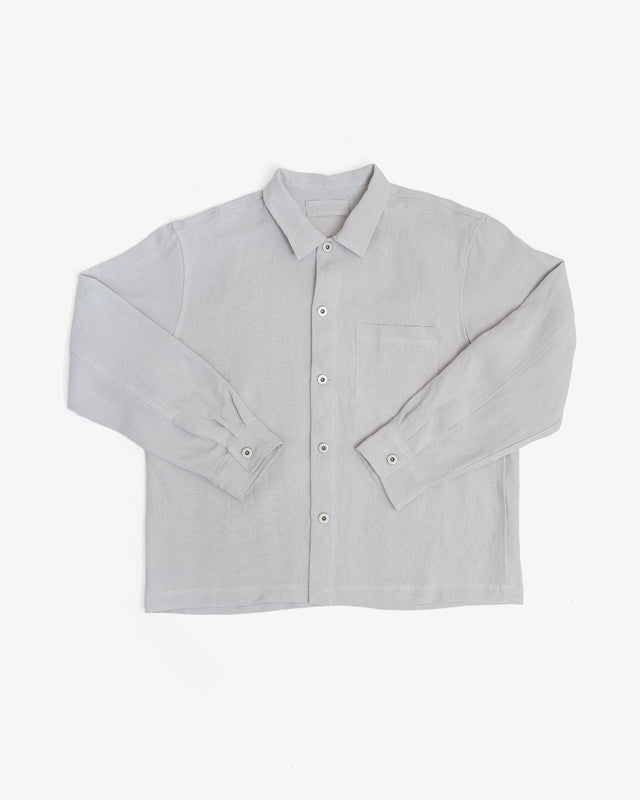 TRAVAIL SHIRT - CORSICA SKY WELTERWEIGHT LINEN
