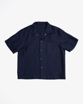 SUNDOWN SHIRT - NAVY WELTERWEIGHT LINEN