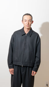 Machine Jacket Piece Dyed Wool Flannel