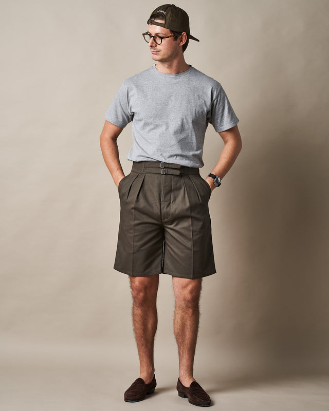 S011 Safari Shorts - Olive