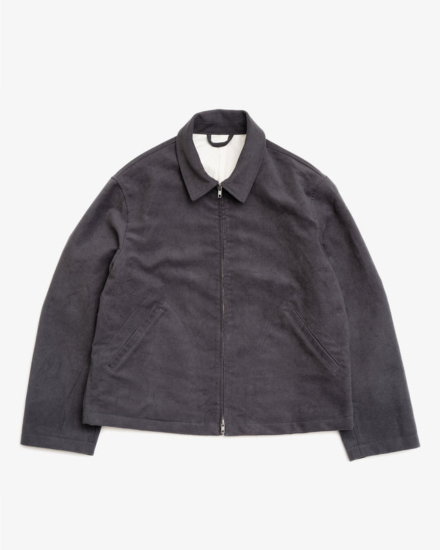 SITE JACKET - GREY COTTON MOLESKIN