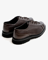 Monkey Shoe Dark Brown Deerskin
