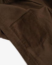 Signal Shirt Dark Brown Cotton Moleskin