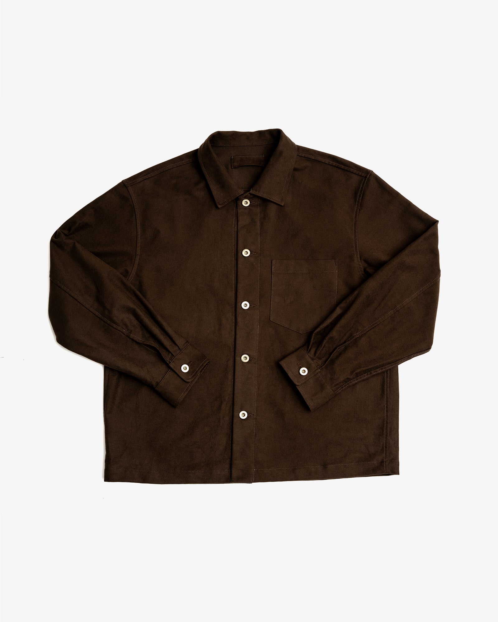 Travail Shirt Dark Brown Cotton Moleskin