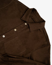 Travail Shirt Dark Brown Cotton Moleskin