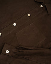 Travail Shirt Dark Brown Cotton Moleskin