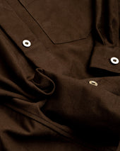 Travail Shirt Dark Brown Cotton Moleskin