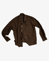 Travail Shirt Dark Brown Cotton Moleskin