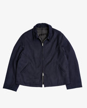 SITE JACKET - DARK NAVY HEAVYWEIGHT WOOL GABARDINE