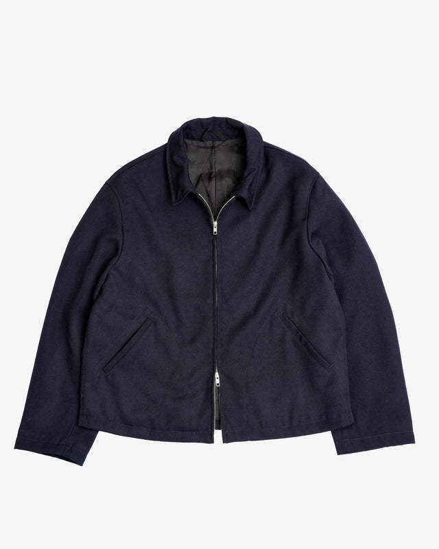 SITE JACKET - DARK NAVY HEAVYWEIGHT WOOL GABARDINE