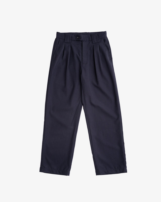 MERCADO TROUSER - DARK NAVY WOOL GABARDINE