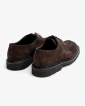 Apron Toe Derby Pinner Suede