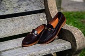Blue Isle English Bit Moc - Color 8 Shell Cordovan