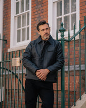 Oiled Whipcord A2 Deck Jacket - Black