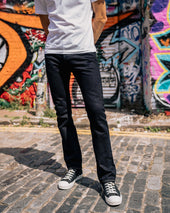 14oz Selvedge Denim Slim Cut Jeans - Indigo Overdyed Black