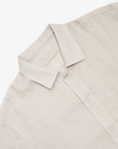Sundown Shirt Light Grey Belgian Linen