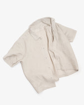 Sundown Shirt Light Grey Belgian Linen