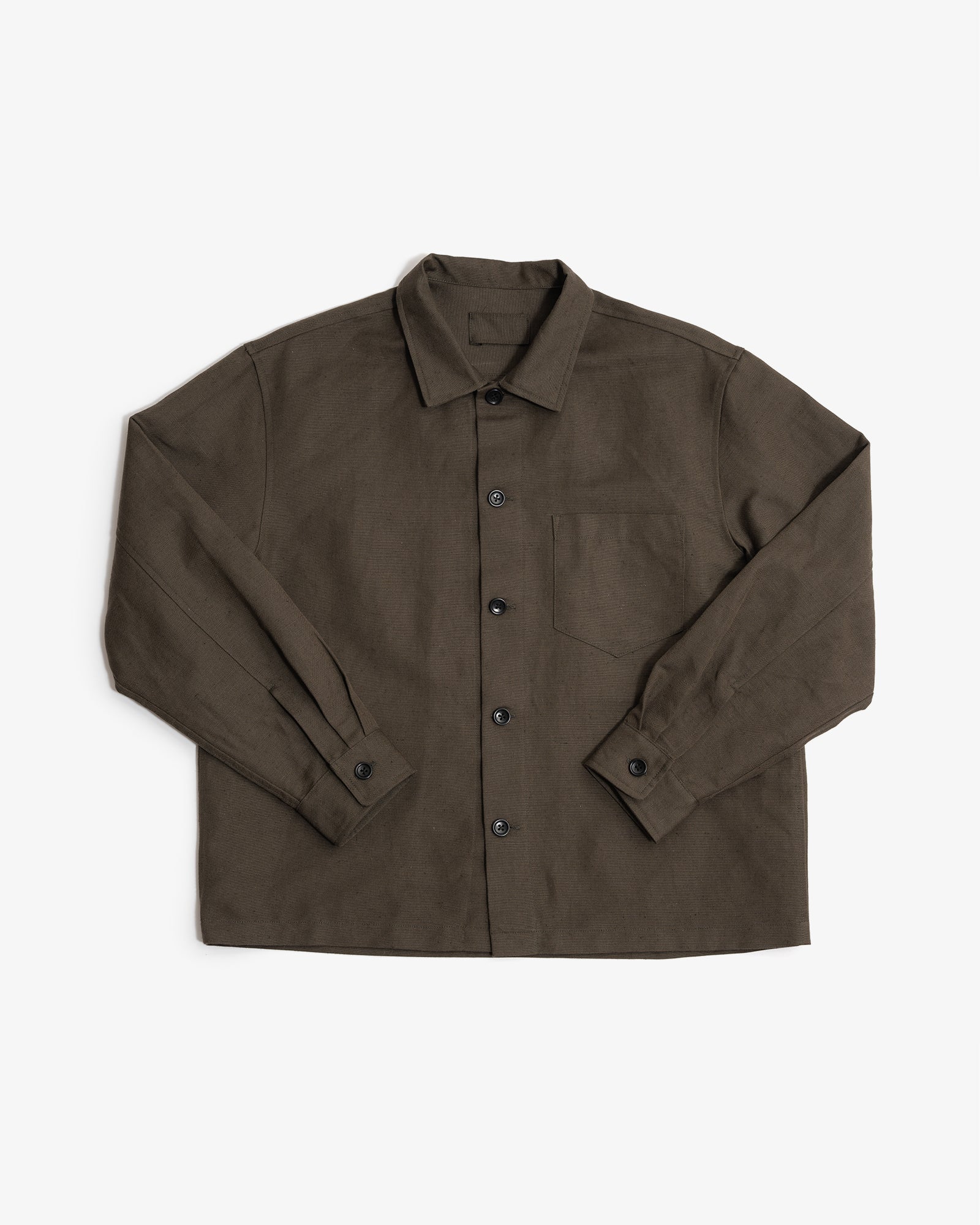 Travail Shirt Coffee Grounds Welterweight Belgian Linen