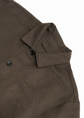 Travail Shirt Coffee Grounds Welterweight Belgian Linen