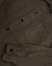 Travail Shirt Coffee Grounds Welterweight Belgian Linen