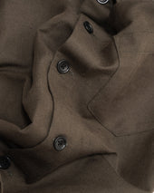 Travail Shirt Coffee Grounds Welterweight Belgian Linen