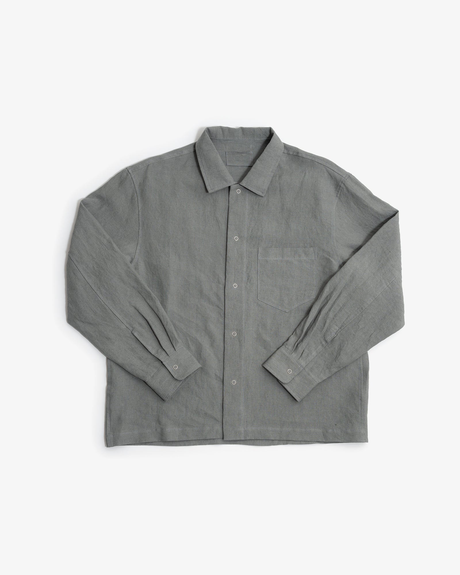 Workshop Shirt Flint Stonewashed Belgian Linen