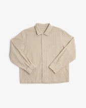 Preorder Workshop Shirt Natural Cotton Linen Grid