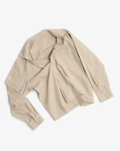 Workshop Shirt Natural Cotton Linen Grid