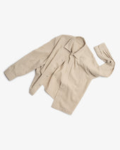 Preorder Workshop Shirt Natural Cotton Linen Grid